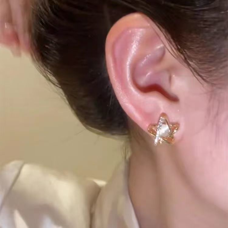 Cat's Eye Five-pointed Star Stud Earrings For Women, Premium Unique Elegant Star Earrings, 2026 New Hot Selling Ear Jewelry