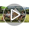 Suteck Oversized Camping Chairs for Adults - Heavy Duty Padded Camping Chair Folding Lawn XL Camp Chair with Cup Holders f...