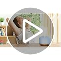 Homeweeks 300ml Essential Oil Diffuser, Quiet Aromatherapy Mist Diffusers for Essential Oils, Wood Grain, Ultrasonic, Remo...