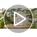 TriPole Desk Fan Small Portable Fan 2000 mAh Rechargeable Battery Ultra Quiet 4.5 Inch Mini Travel Fan with 180° Tilt Fold...