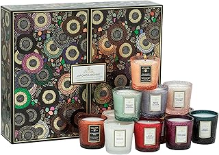 Voluspa Japonica Archive 12 Pc Votive Scented Candles Gift Set, 1.25 oz Each, Scented Candles for Home, 15 Hour Burn Time ...