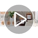 unisence Glass Qtip Holder 2 Pack , Qtip Holder Dispenser Bathroom Set Bathroom Organizers and Storage Q tip Holder with L...