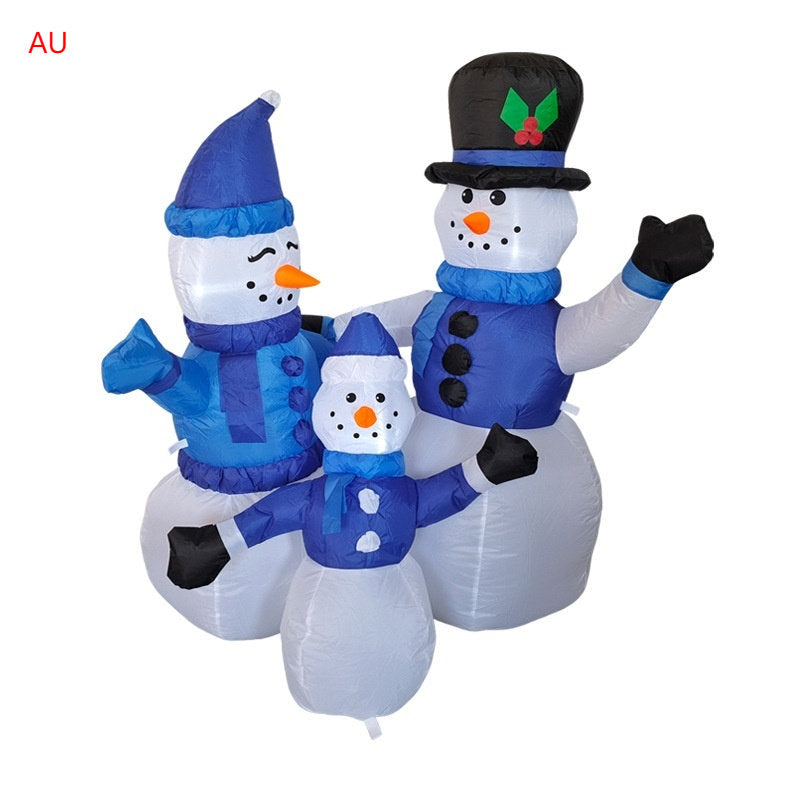 12 M Christmas Snowman Cartoon Snowman Christmas Courtyard Layout Inflatable Toys