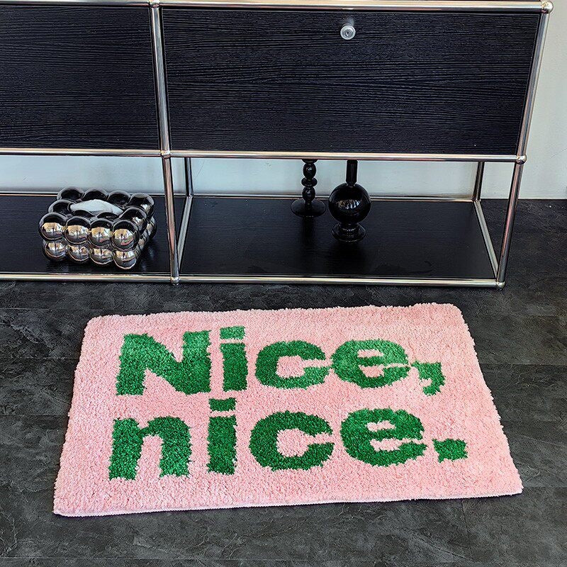 Flocked Floor Mat - Absorbent Bathroom Rug and Bedside Rug for Home Use