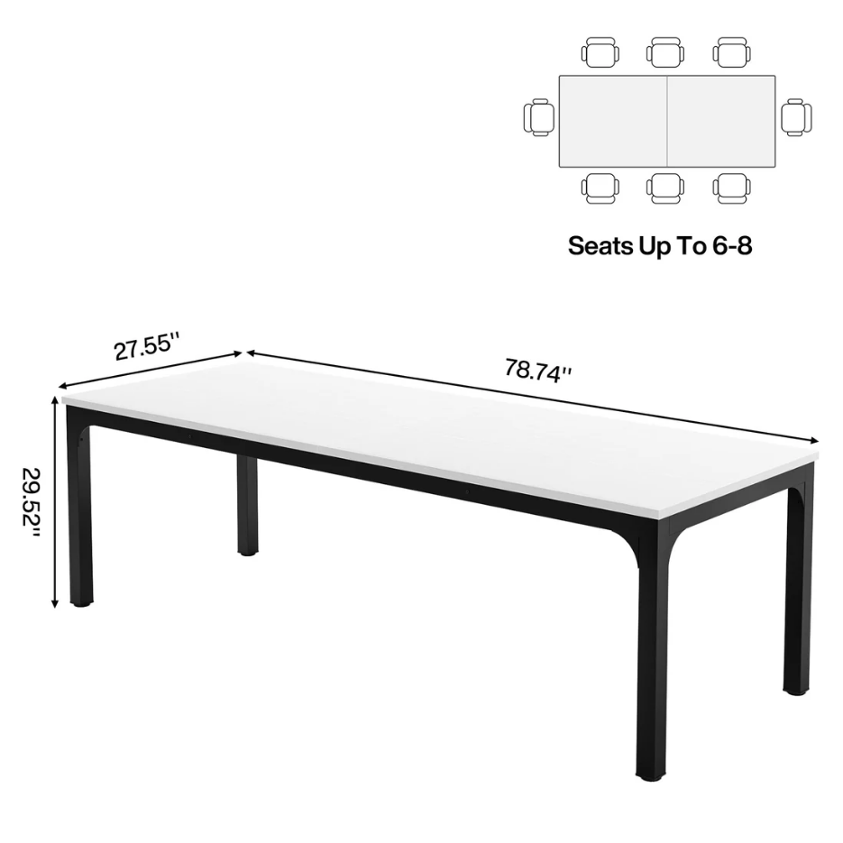 Modern Computer Desk,Rectangle Workspace Desk,Executive Desk