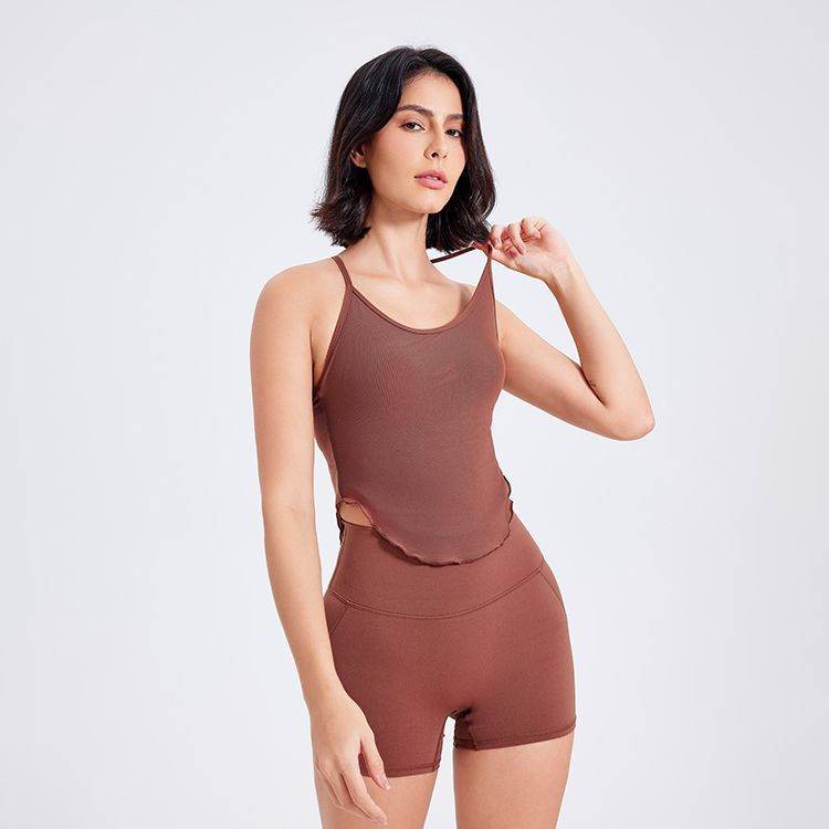 Sports Rotating Vest Fixed Cup Yoga Bra Top