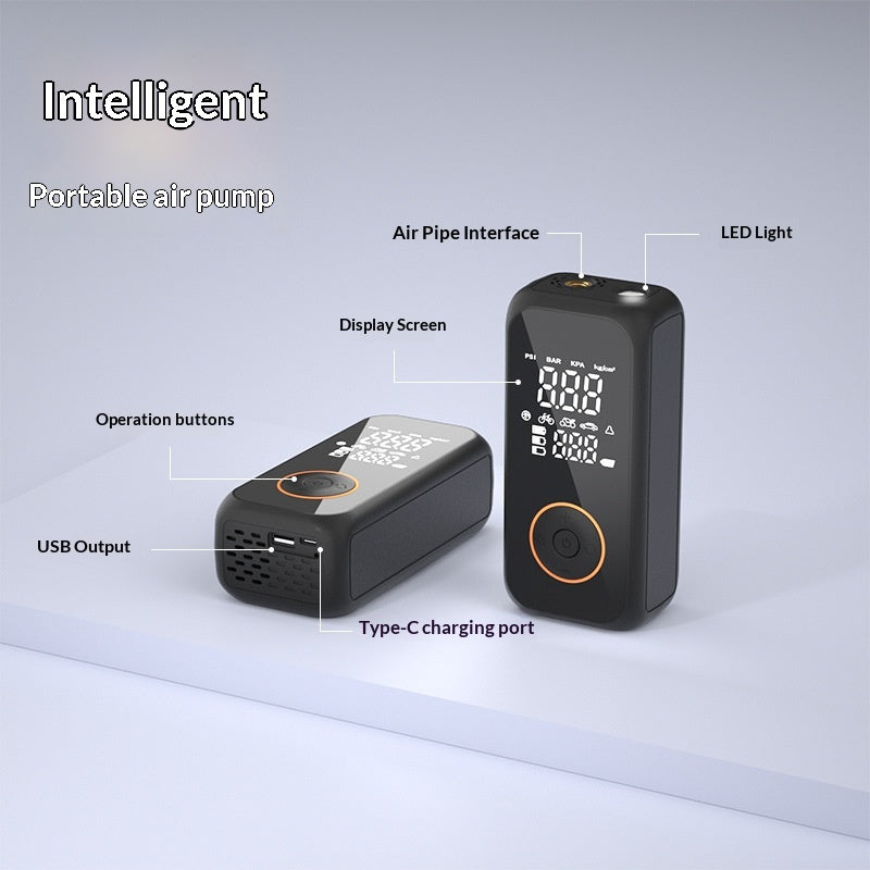 Electric Smart Dual-screen Digital Display Portable Car Tire Inflator
