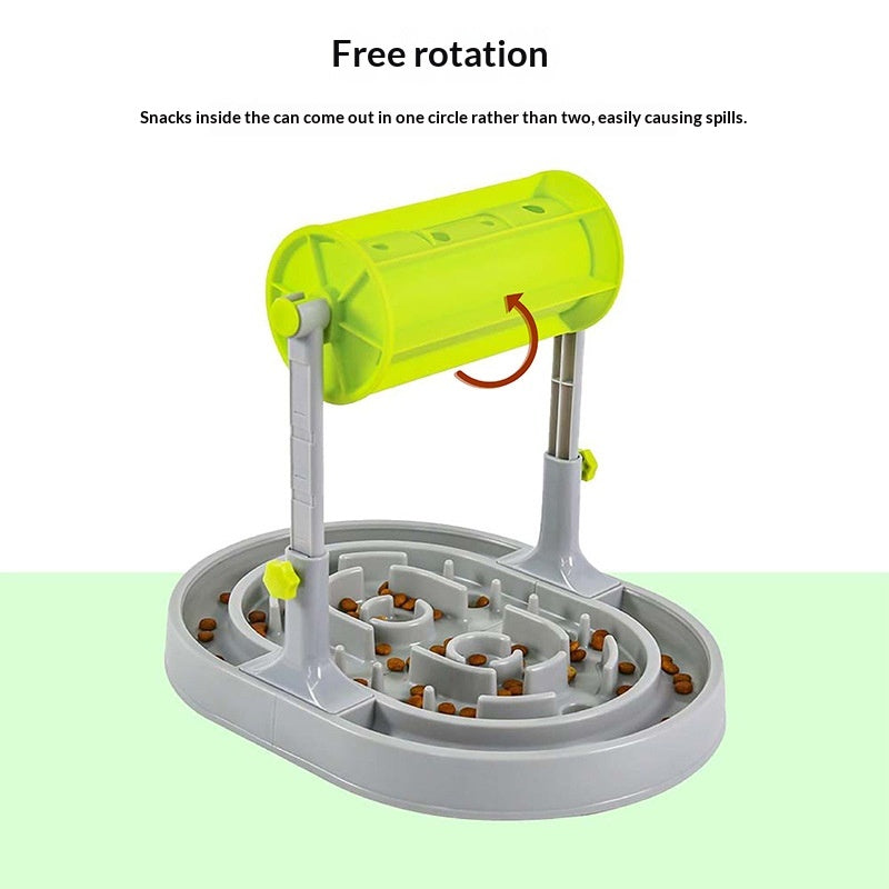 Roller Type Slow Feeding Dispenser Pet Bowl For Cats And Dogs