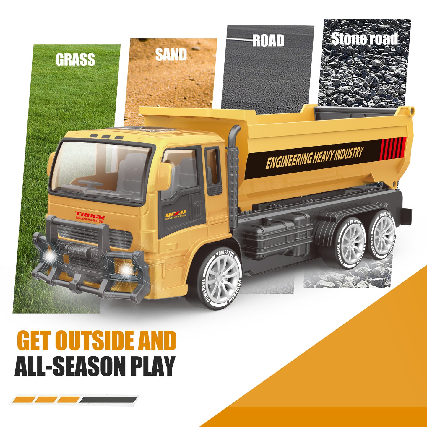 Remote-controlled Engineering Vehicle Toys, Dump Truck Toys, Kids Gifts