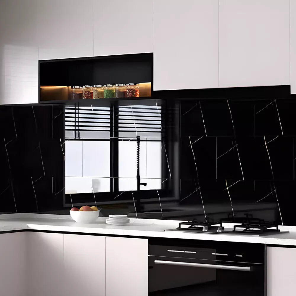 10 Self-adhesive Marble Tile Stickers For Kitchen, Living Room And Bathroom