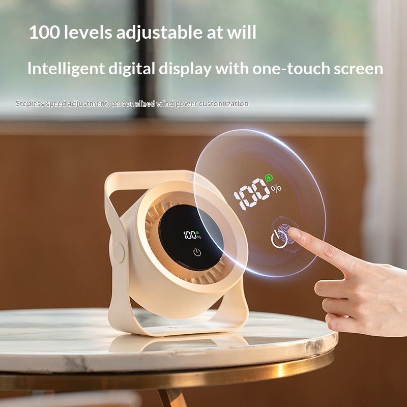 Household Long-Run-Time Remote-Controlled Desk Fan