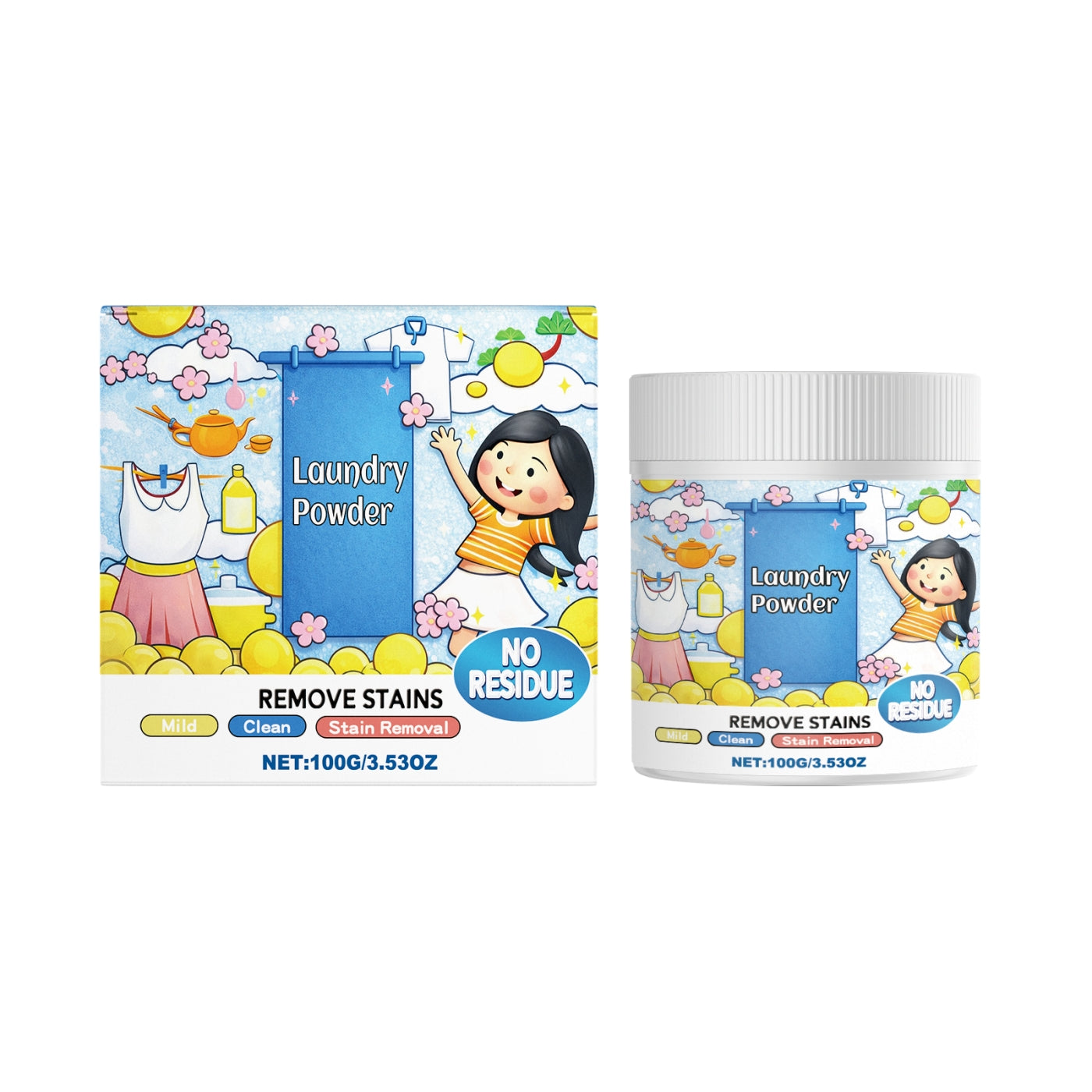 Active Oxygen Bubble Washing Powder