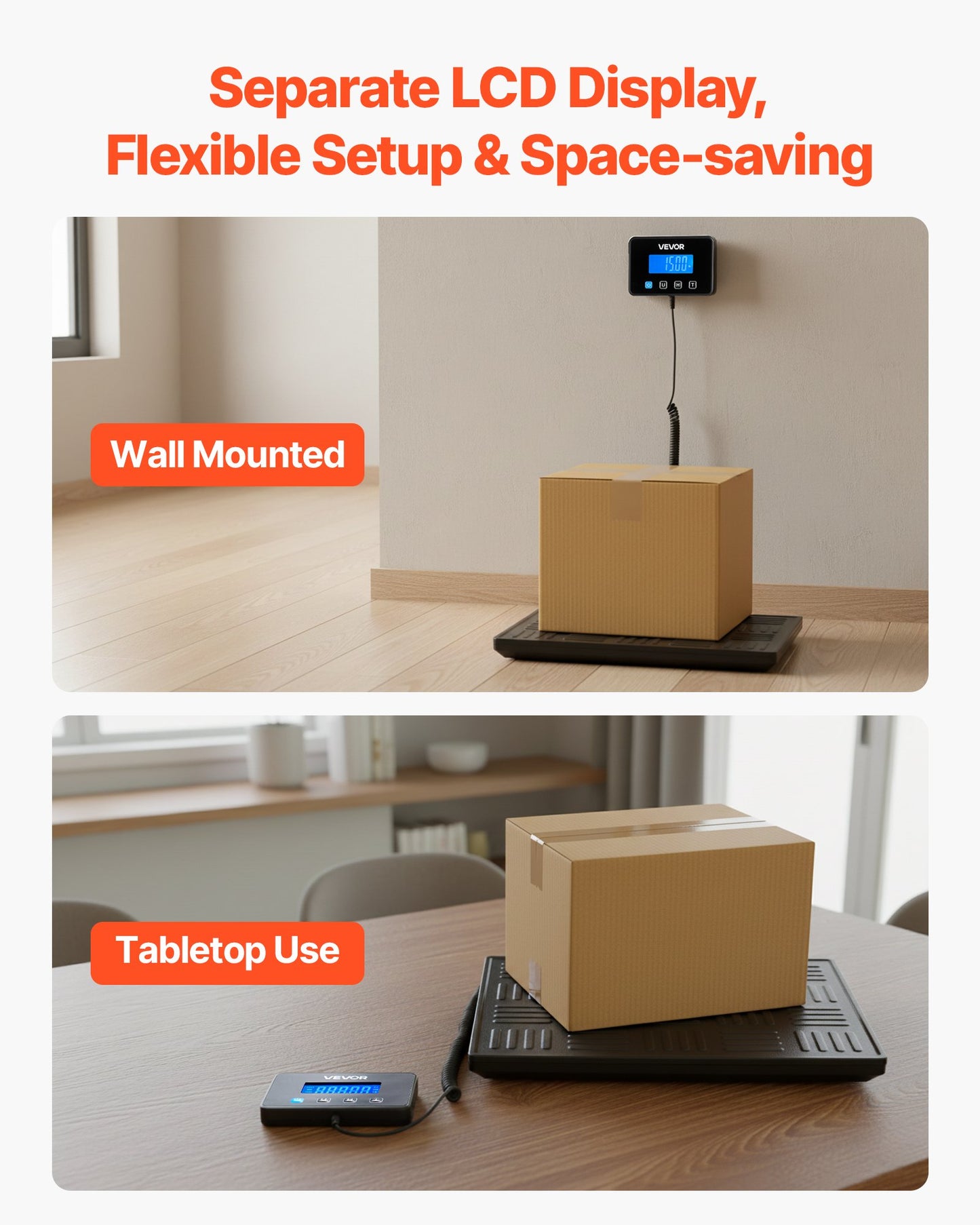 Digital Postal Scale, 0.7 Oz/3.5 Oz Dual Accuracy, 660 Lbs Commercial Weight Scale With Hold/Tare Function & LCD Display, Fit For Packages, Postage, Luggage, Battery & Charging Cable Included