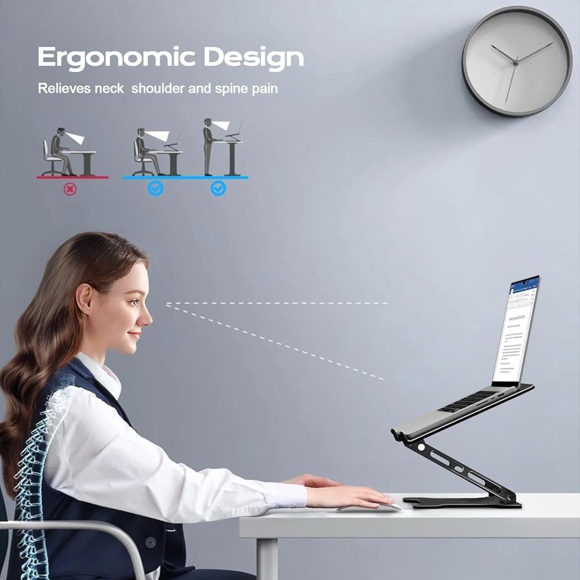 Foldable Adjustable Cooling Laptop Stand