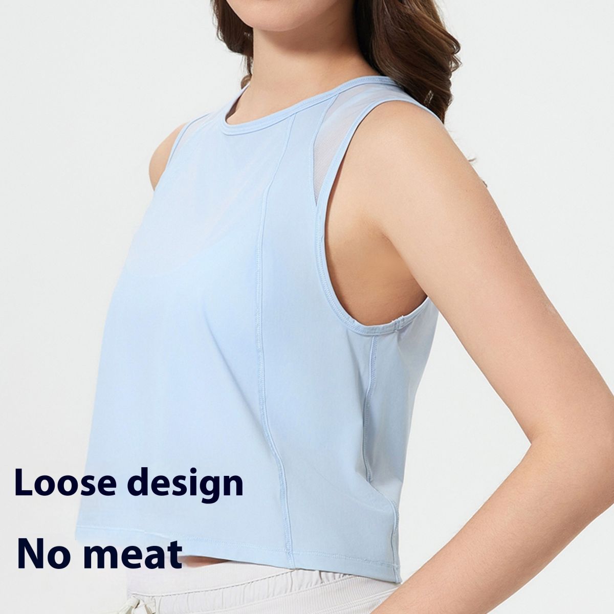 Solid Color Yoga Clothes Without Chest Pad Workout Sleeveless Vest