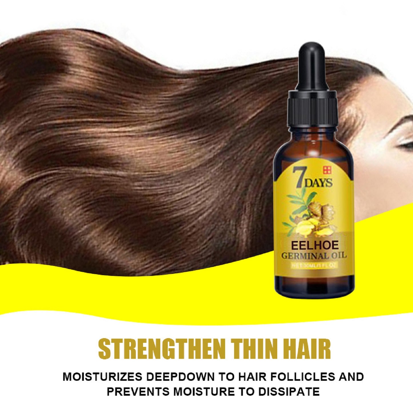 EELHOE Ginger Hair Care Solution For Hair Nourishing And Moisturizing Hair Care For Hair Stabilizing And Preventing Hair Loss
