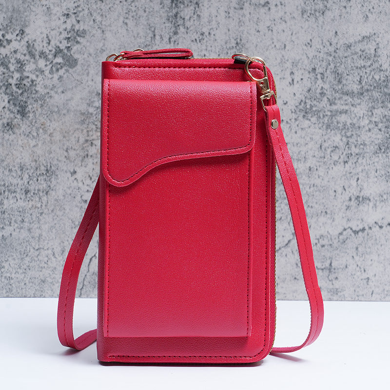 Fashionable Korean-style Shoulder And Crossbody Bag Womens Long Wallet
