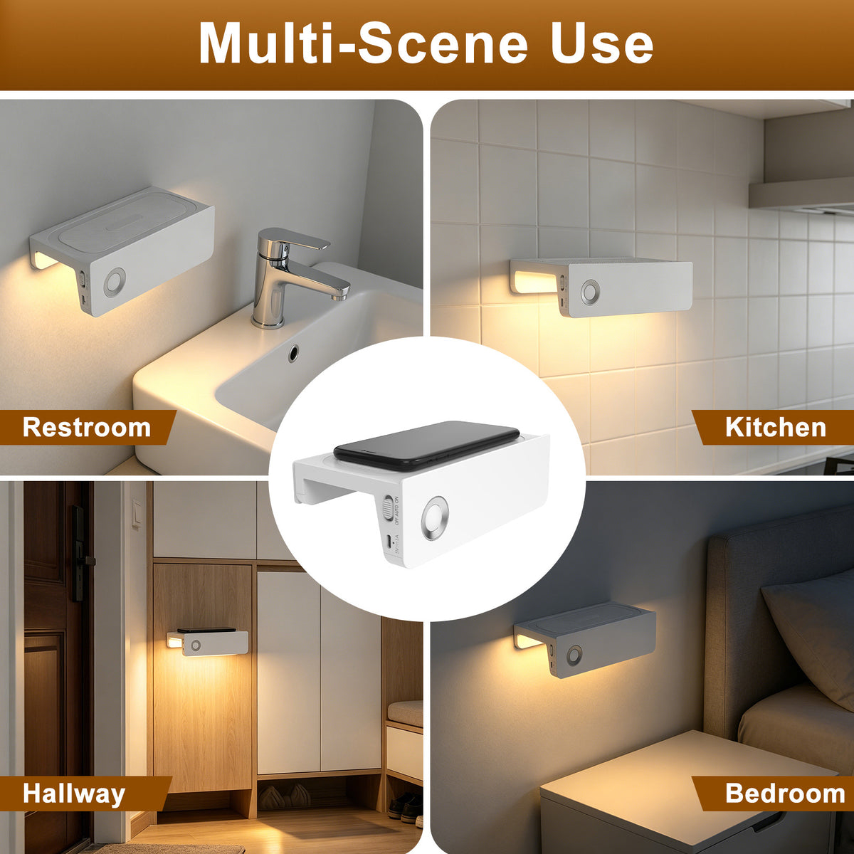 Toilet Light Rechargeable Human Body Induction