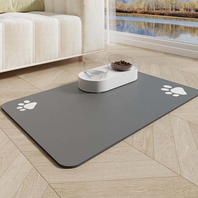 Pet Eating Pad-Claw Print-Gray-40 * 60cm-1 piece