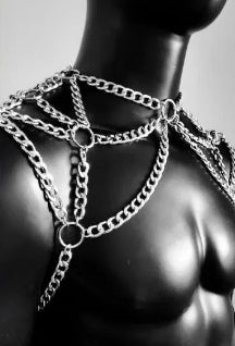 Mens Chunky Metal Body Chain