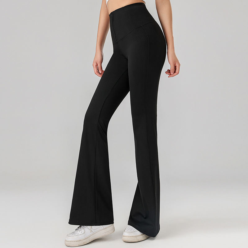 Zipper Slightly Pull Outer Wear High Waist Yoga Pants