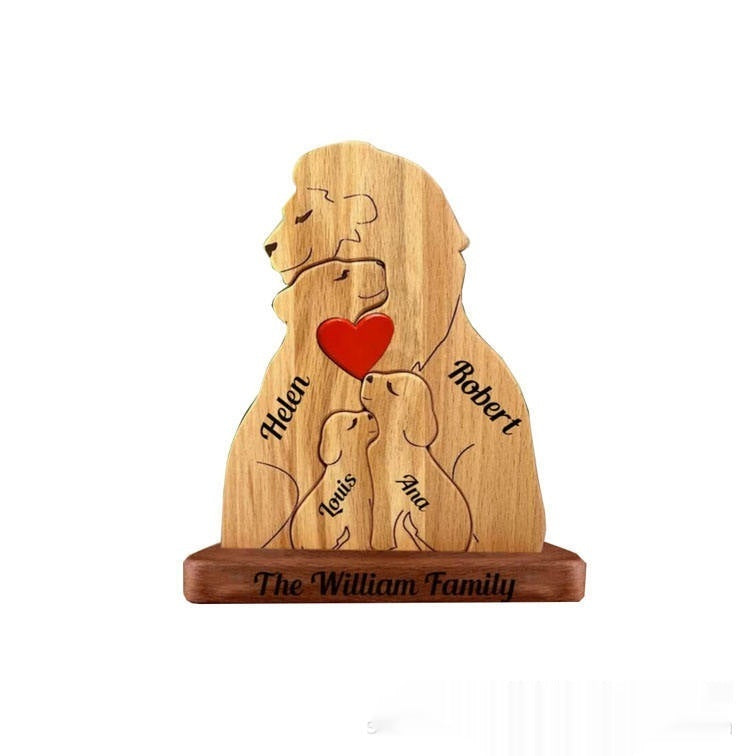 New Family Keepsake DIY Wooden Craft Puzzle Gift Ornament