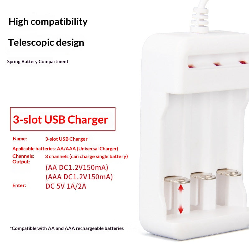 2-seat 3-seat 4-seat USB Battery Charging Dock