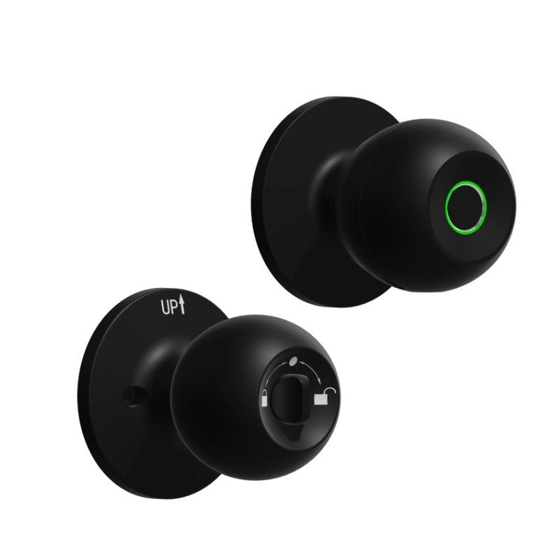 Spherical Smart Fingerprint Lock Graffiti APP Bluetooth Wooden Door Indoor