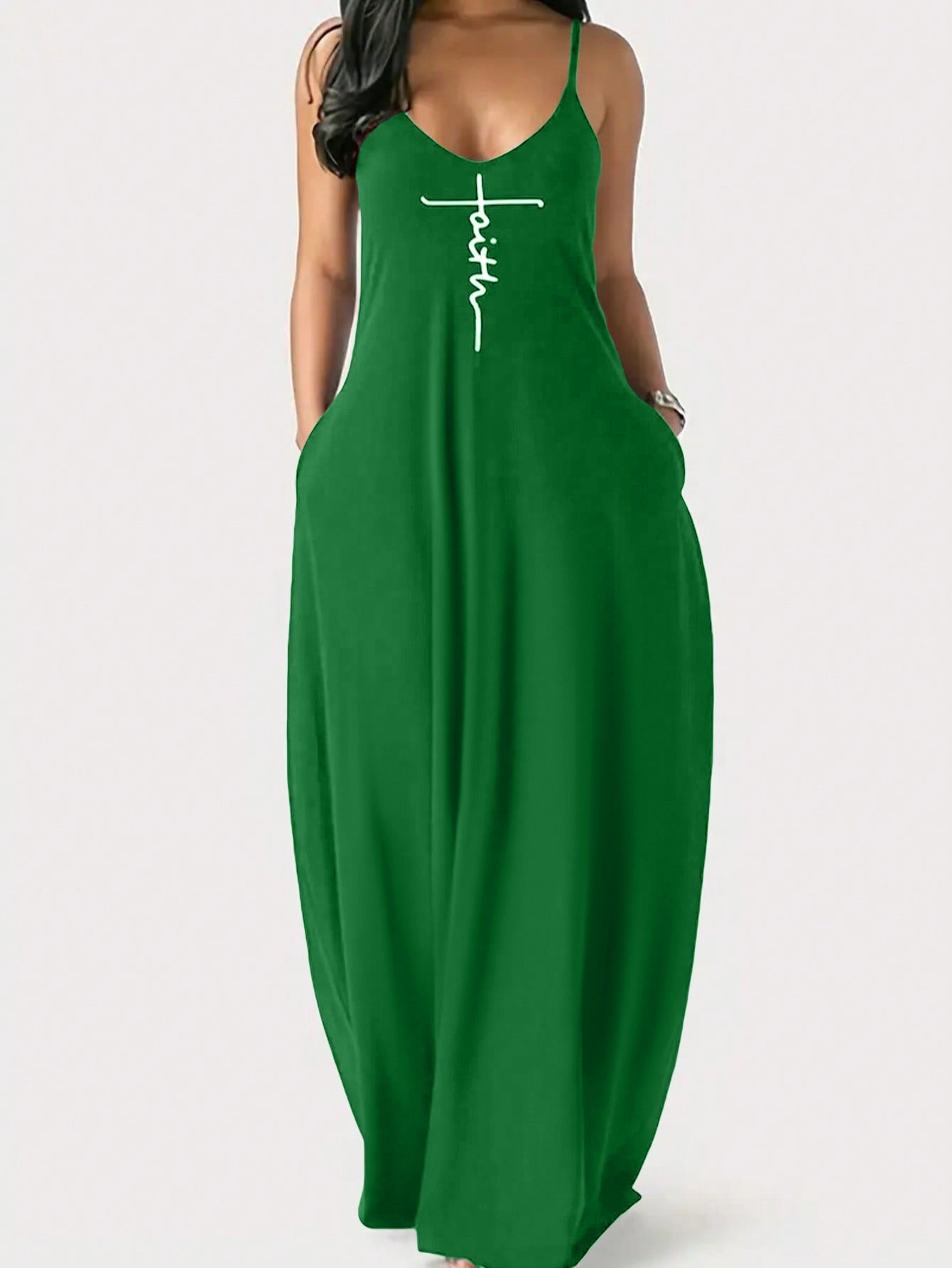 New Women's Sleeveless Cami Dress, Elegant Floral Print Fashion Dress