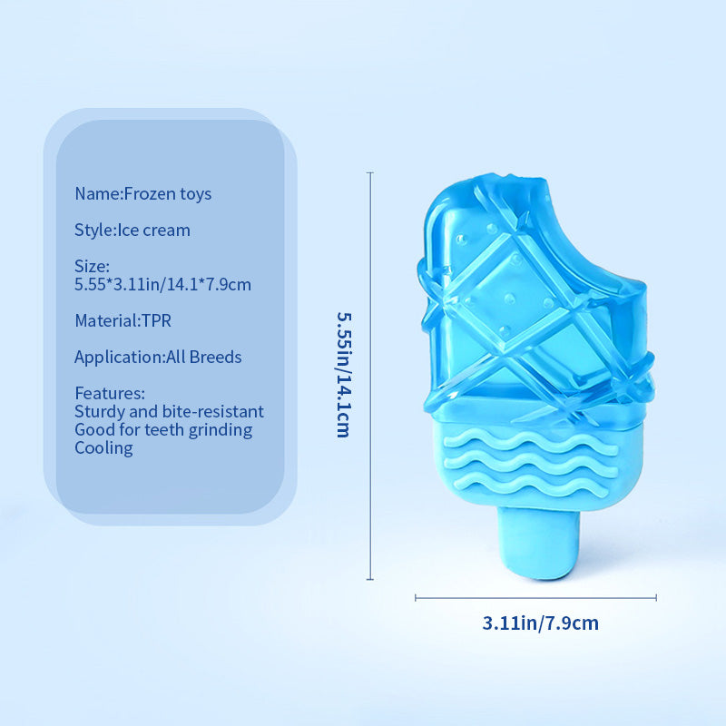Summer Ice Cold Dog Popsicle Cooling Pet Supplies Water Filled Ice Cold Stick Ice Dog Teething Toy Set