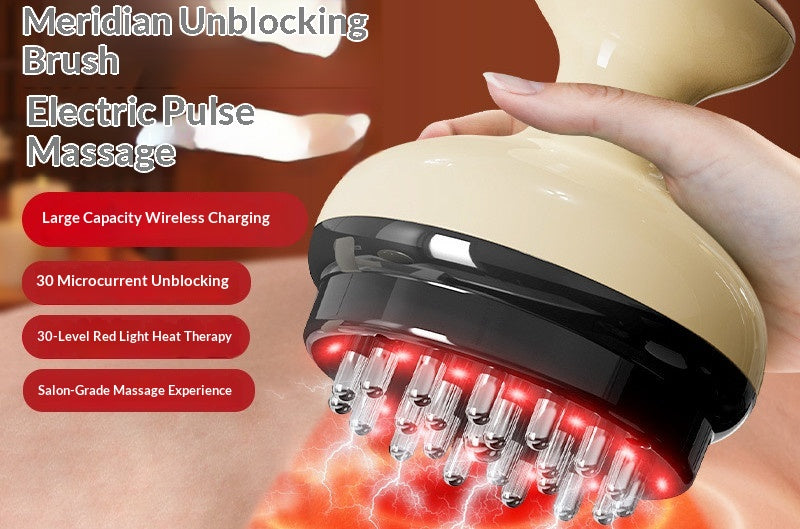 Electric Heating Massager Electric Meridian Brush Universal For The Whole Body
