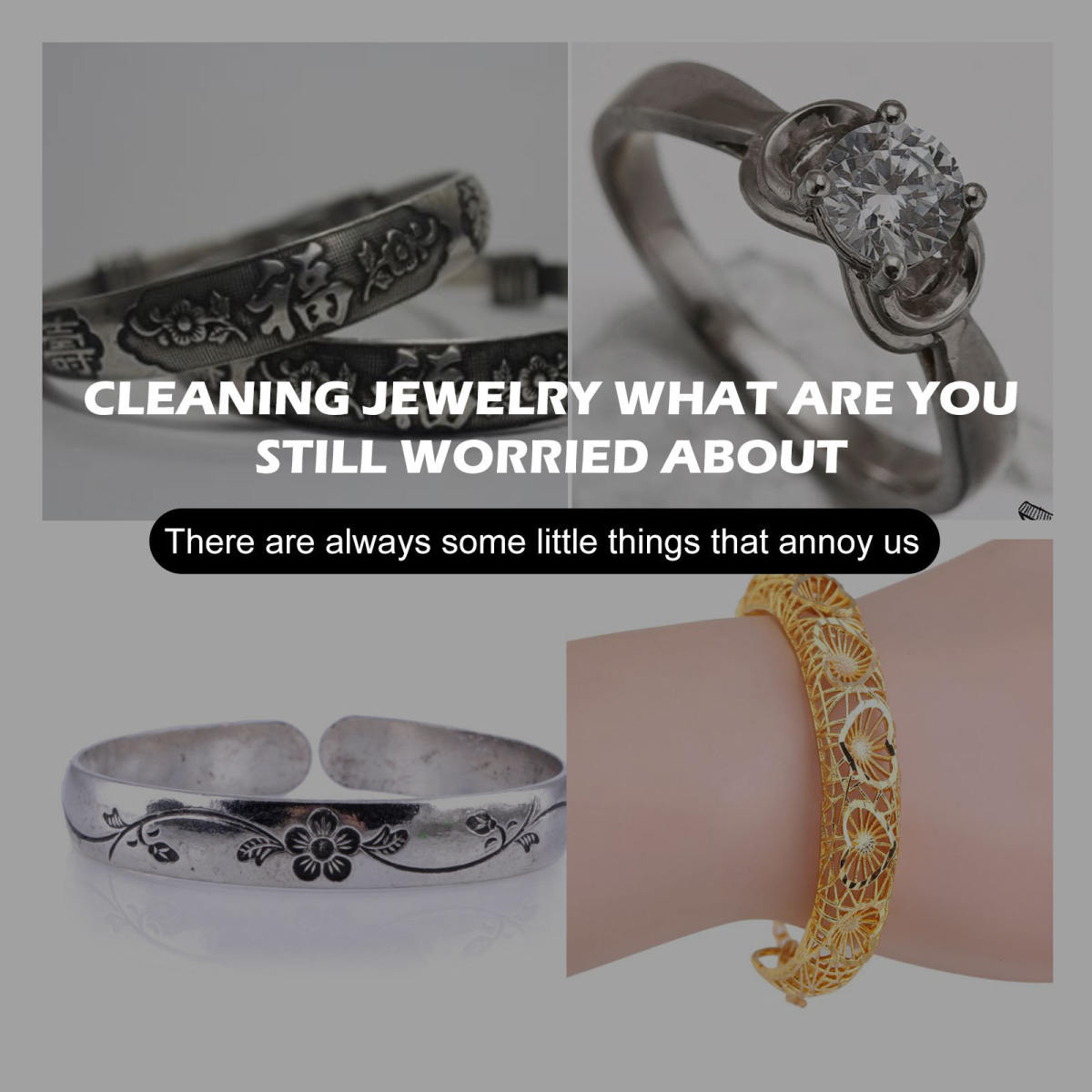 Jewelry Cleaner Cleaning Jewelry Metal Liquid Diamond Necklace Rust And Ash Removal Care Solution