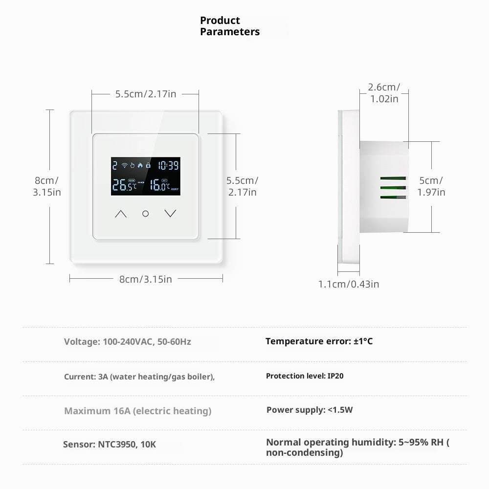 WiFi Graffiti Electric Floor Heating Smart Thermostat