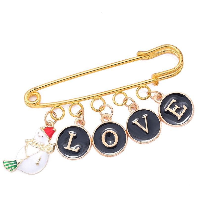 12 Colors Round Drop Oil English Letter Alloy Pendant DIY Ornament Accessories