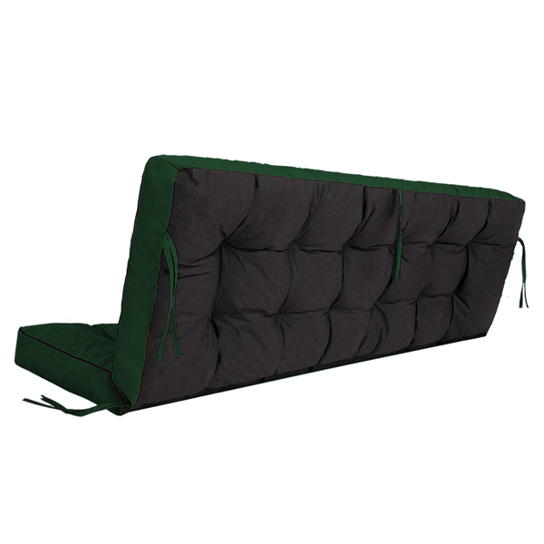 Outdoor Swing Cushions 70 Inch,Waterproof 4in Thick Porch Swing Cushion Replacement With Backrest And Ties,Comfortable 2-3 Seat Pation Swing Pad For Backyard,Garden,Lawn,Outdoor Furniture Dark Green
