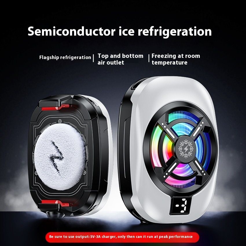 Mobile Phone Radiator Digital Display Can Turn Off The Light Refrigeration Icing
