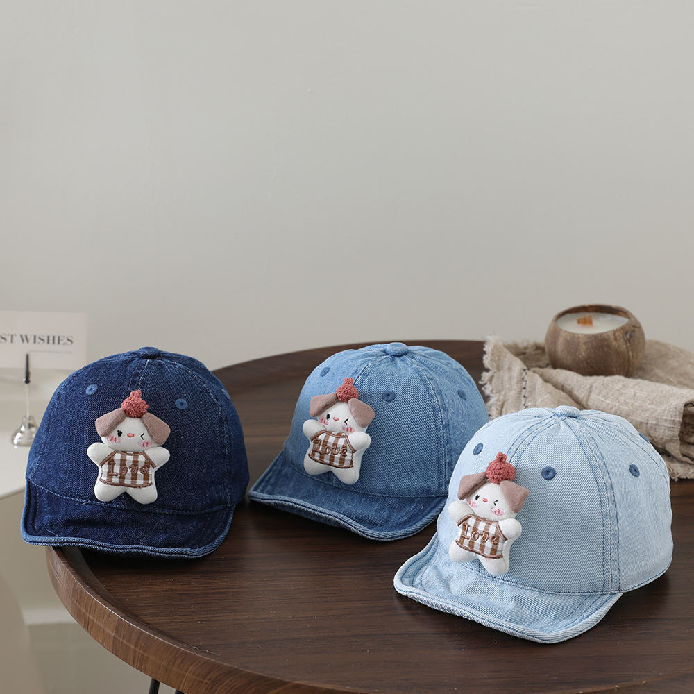 Summer Boy And Girl Cartoon Plush Toy With Soft Top And Cute Style Baseball Cap, Suitable For Daily Commuting And Outdoor Wear.