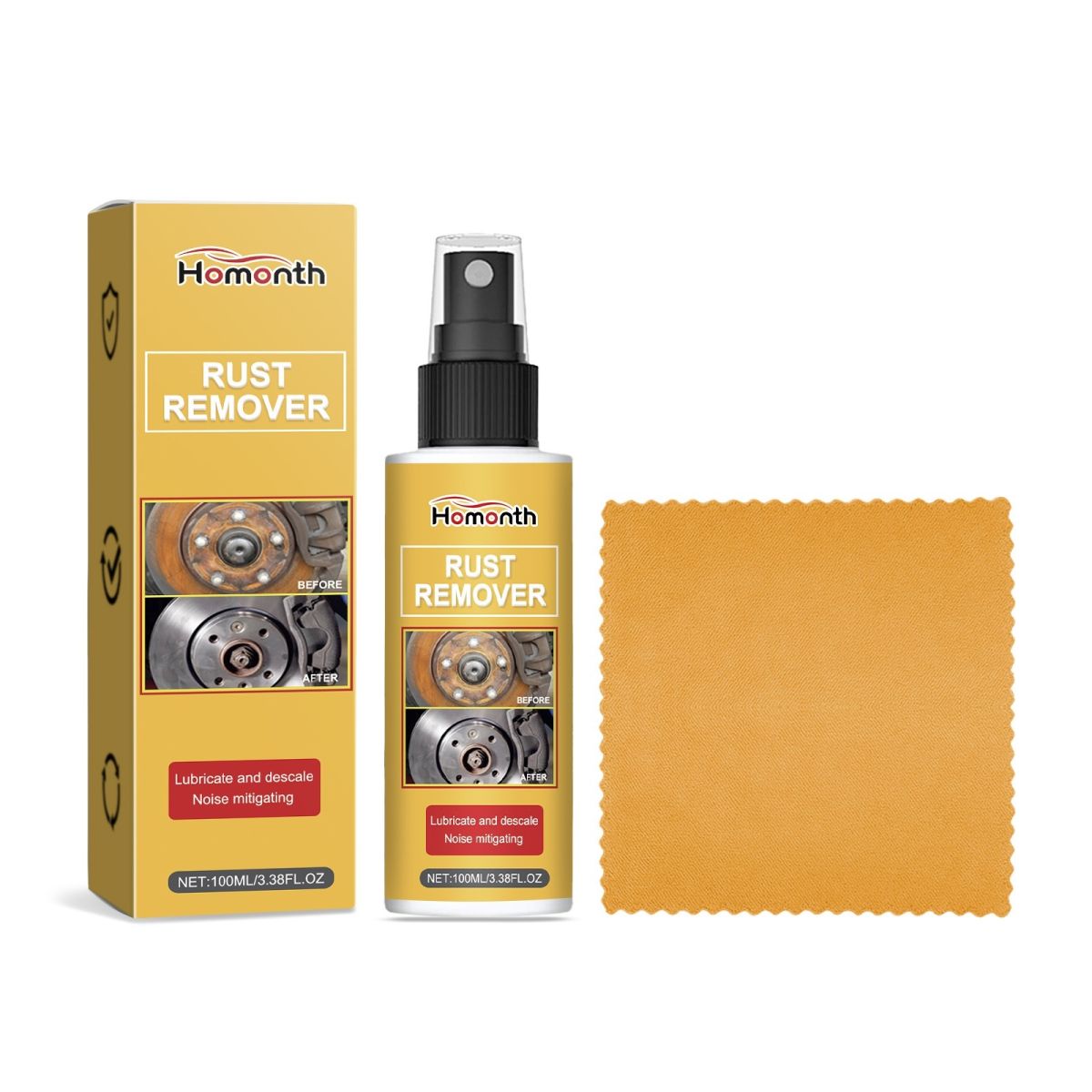 Automotive Metal Rust Remover Car Polishing Cleaner Stain-removing Paint Care Agent