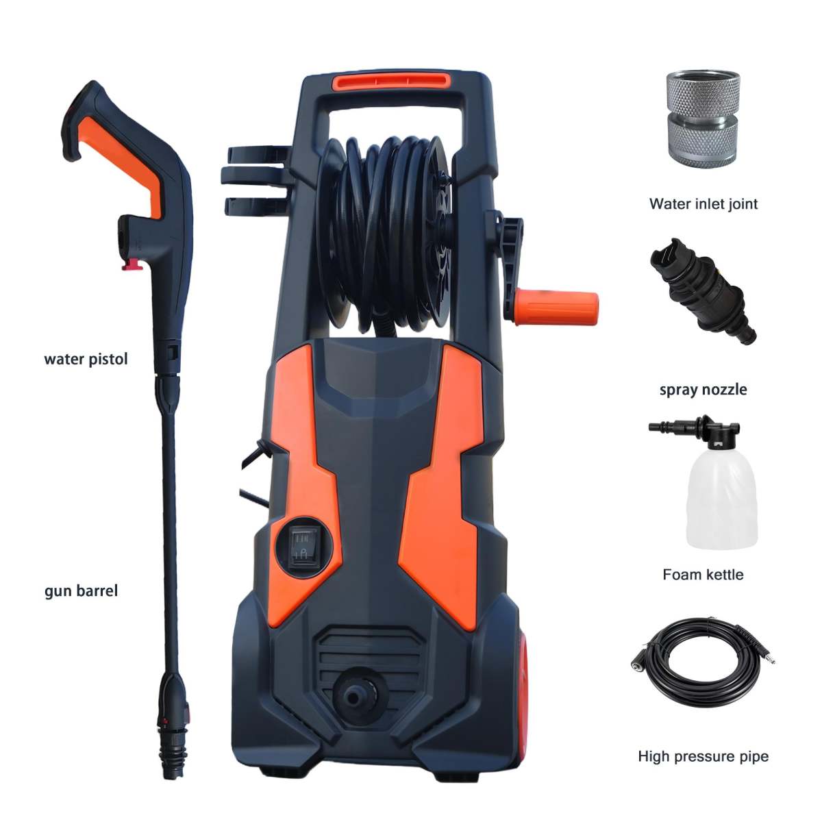 High-performance High-pressure Cleaner For Cars And Building Facades - Powerful Motor, Versatile Accessories, Environmentally Friendly Design