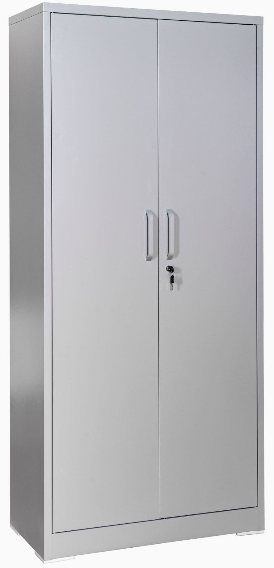 Container Furniture Direct Ironclad 71 Metal Storage Cabinet With Locking Doors And 4 Adjustable Shelves, Heavy-Duty Steel Cabinet For Garage, Laundry, Office, Or Warehouse, Gray