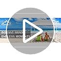 PHONWHON Shades 10x10 Pop Up Canopy with One Push Setup,Heavy Duty Beach Tent with Wheels for Easy Moving, Sun Shelter for...