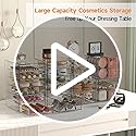 Makeup Drawer Storage Organizer with 13 Drawers, 3 Set Acrylic Office Desk Organization and Storage, Dustproof Drawer Orga...