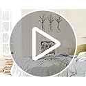 Pigort 3 Pieces Metal Flowers Wall Art- Rustic Farmhouse Decor Minimalist Decor for Living Room Bathroom Bedroom Dining Ro...