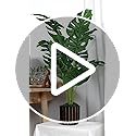Der Rose 28'' Fake Plants Tall Artificial Monstera Faux Plants Indoor Outdoor Tree for Living Room Home House Decor