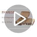 PHAREGE 7x5x2 inch Shipping Boxes Bulk 40 Pack Brown, Tab Lock Tuck Top Mailer Boxes for Packaging Small Business, Small C...