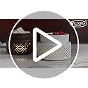 VICTORIA AROMA Ceramic Wax Melt Warmer - LED Night Light Candle Wax Warmer for Scented Wax, Electric Fragrance Wax Melter ...