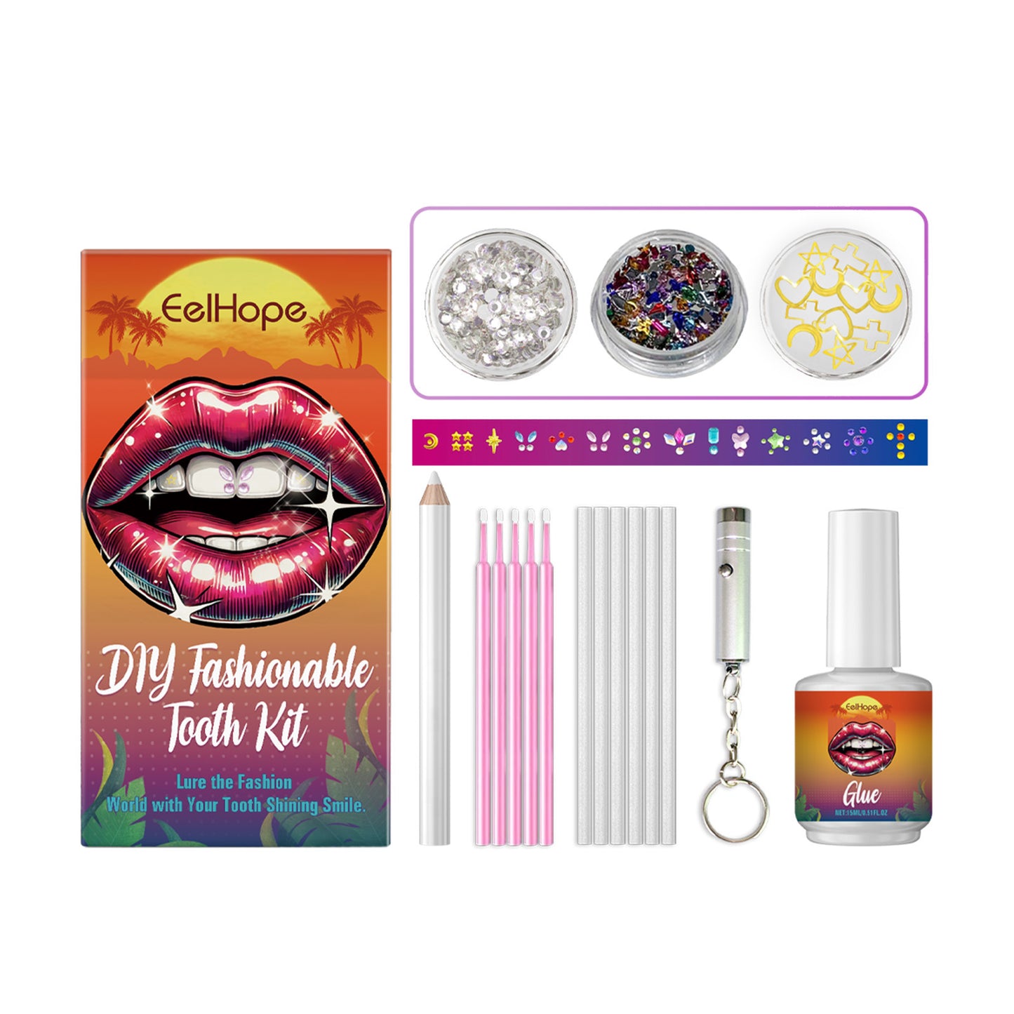 Teeth Beauty Suit DIY Fashion Decoration