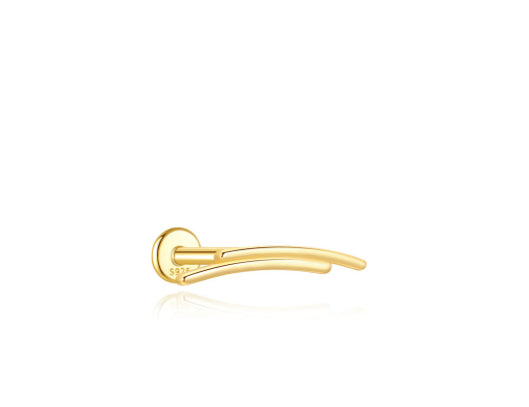 Sterling Silver Fashion Long Bar With Zircon Inlay