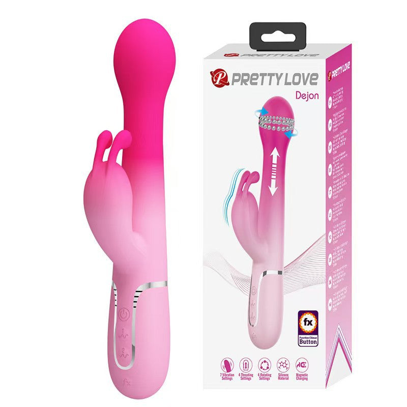 3-in-1 Ball Telescopic 7-frequency Double Motor Vibration Massage Tool