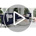 Favoyard Deep Seat Patio Cushions 22 × 22 inch Rainproof & Fadeness Furniture Cushion Set for Outdoor Chair Couch with Pol...